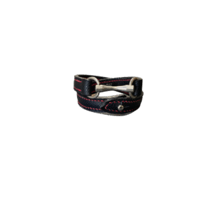 BRACELET MORS DOUBLE TOUR NOIR ROUGE T3